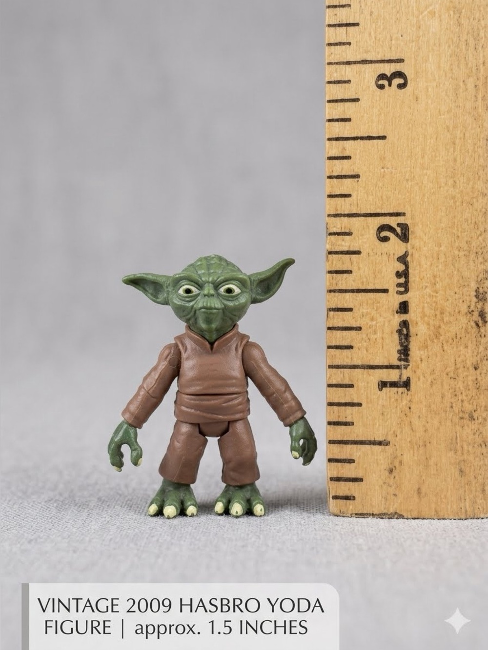 Vintage Star Wars Yoda Figure Hasbro 1.5 Inches 2009